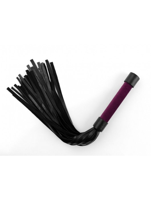 Фиолетово-черная плеть My Rules - 43 см. - БДСМ Арсенал - купить с доставкой в Иваново
