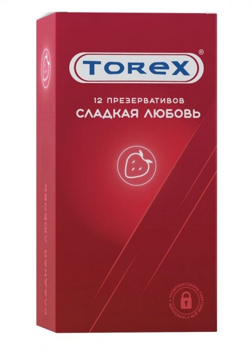 Презервативы Torex  Сладкая любовь  с ароматом клубники - 12 шт. - Torex - купить с доставкой в Иваново