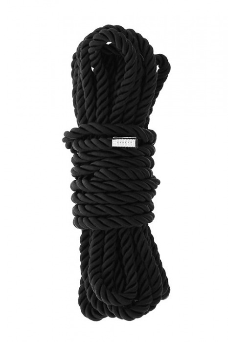 Черная веревка для шибари DELUXE BONDAGE ROPE - 5 м. - Dream Toys - купить с доставкой в Иваново