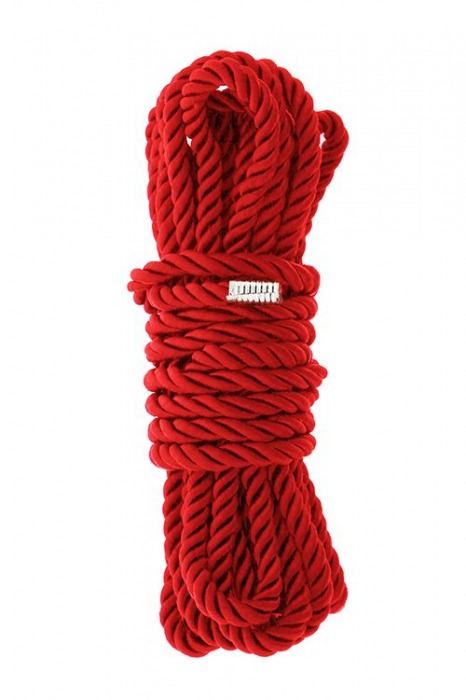 Красная веревка для шибари DELUXE BONDAGE ROPE - 5 м. - Dream Toys - купить с доставкой в Иваново