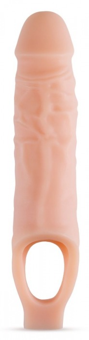 Телесный реалистичный фаллоудлинитель 9 Inch Silicone Cock Sheath Penis Extender - 22,86 см. - Blush Novelties - в Иваново купить с доставкой