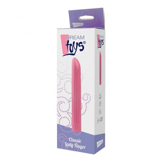 Розовый вибромассажёр LADY FINGER - 16 см. - Dream Toys