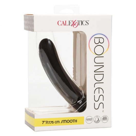 Черный силиконовый анальный стимулятор 7” Smooth Probe - 17,75 см. - California Exotic Novelties - купить с доставкой в Иваново