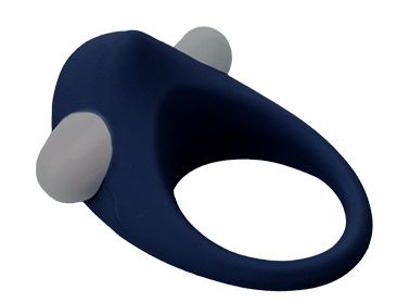 Гладкое синее эрекционное виброкольцо STIMU RING - Dream Toys - в Иваново купить с доставкой