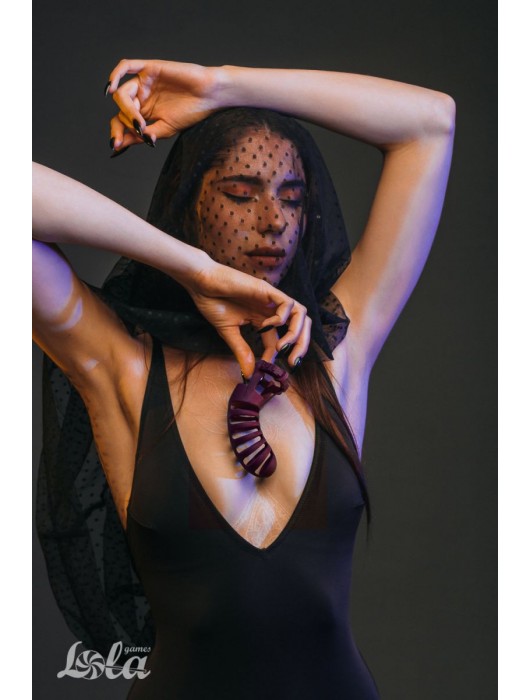 Мужской пояс верности бордового цвета Romello - Lola Games - купить с доставкой в Иваново