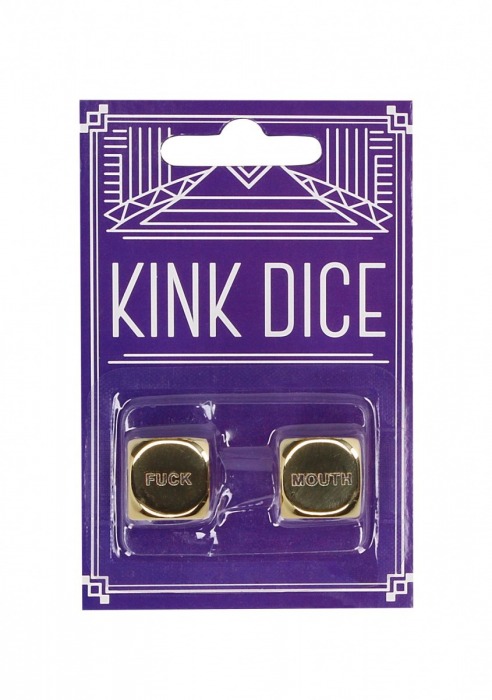 Золотистые игральные кубики Kink Dice - Shots Media BV - купить с доставкой в Иваново