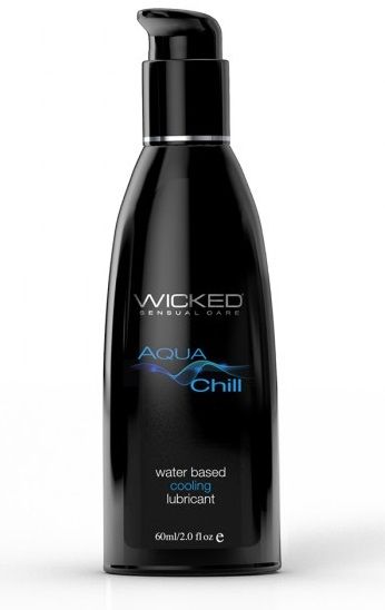 Охлаждающий лубрикант на водной основе Wicked AQUA CHILL - 60 мл. - Wicked - купить с доставкой в Иваново