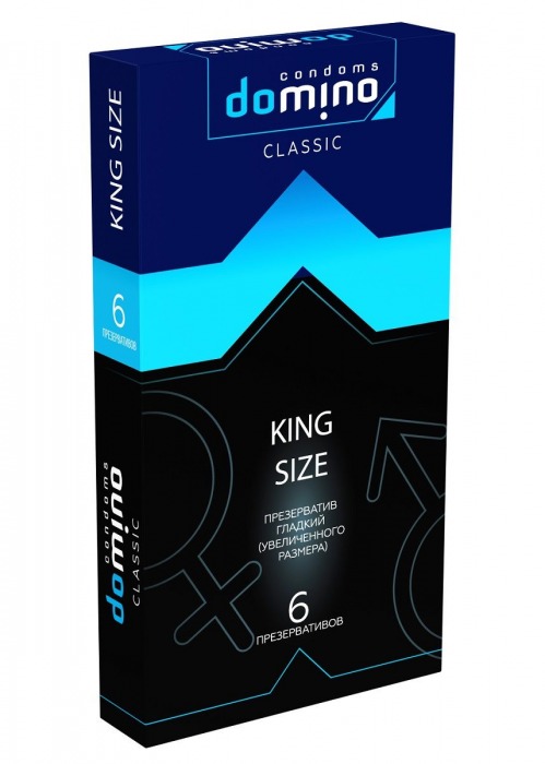 Презервативы увеличенного размера DOMINO Classic King size - 6 шт. - Domino - купить с доставкой в Иваново