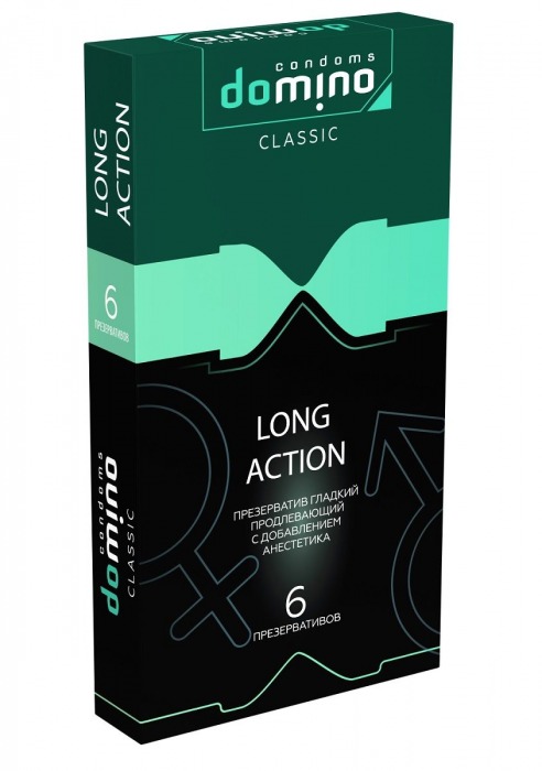 Презервативы с пролонгирующим эффектом DOMINO Classic Long action - 6 шт. - Domino - купить с доставкой в Иваново