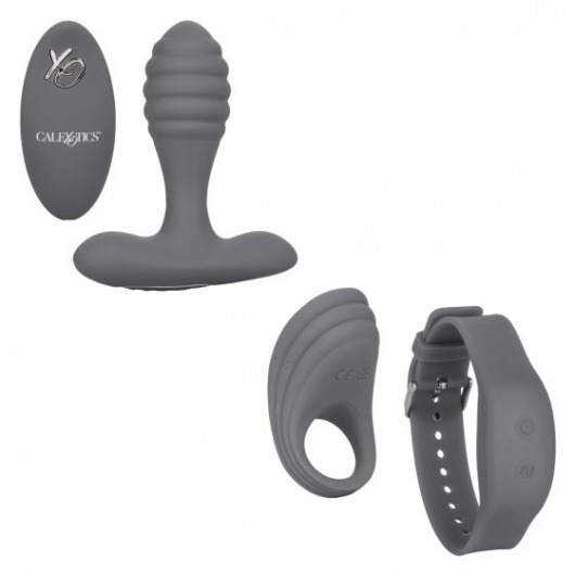 Серый вибронабор Silicone Remote Adventure Set - California Exotic Novelties