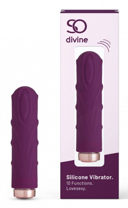 Фиолетовая вибропуля Love Sexy Silky Touch Vibrator - 9,4 см. - So divine