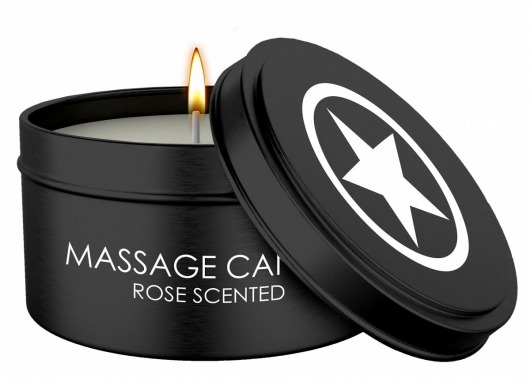 Массажная свеча с ароматом розы Massage Candle - Shots Media BV - купить с доставкой в Иваново