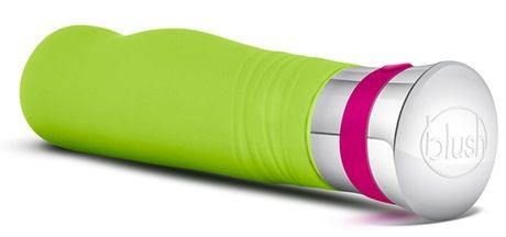 Лаймовый вибромассажер LUCENT - 17,2 см. - Blush Novelties