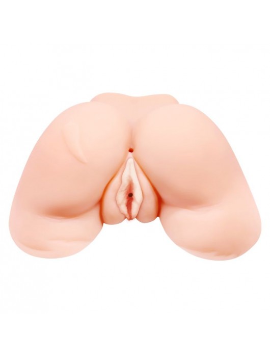 Телесная вибровагина Julie с 2 рабочими отверстиями - Baile - в Иваново купить с доставкой