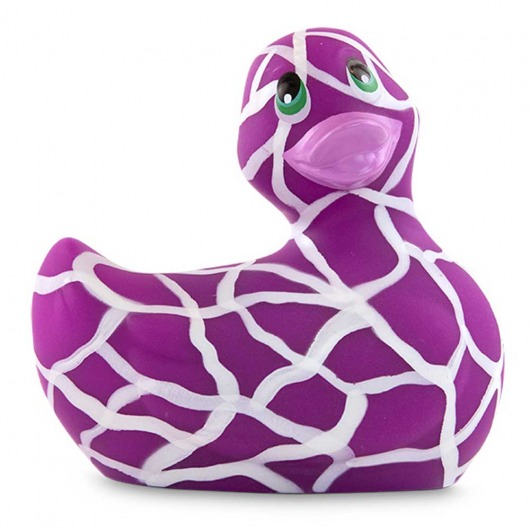 Филетово-белый вибратор-уточка I Rub My Duckie 2.0 Wild - Big Teaze Toys - купить с доставкой в Иваново