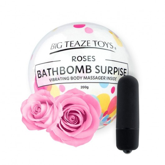 Бомбочка для ванны Bath Bomb Surprise Rose + вибропуля -  - Магазин феромонов в Иваново