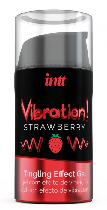 Жидкий интимный гель с эффектом вибрации Vibration! Strawberry - 15 мл. - INTT - купить с доставкой в Иваново