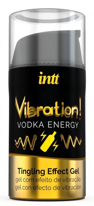 Жидкий интимный гель с эффектом вибрации Vibration! Vodka Energy - 15 мл. - INTT - купить с доставкой в Иваново