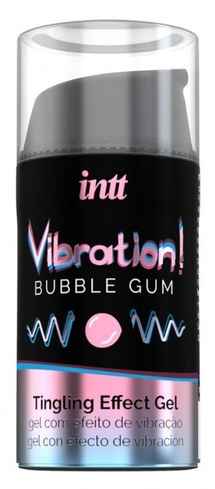 Жидкий интимный гель с эффектом вибрации Vibration! Bubble Gum - 15 мл. - INTT - купить с доставкой в Иваново