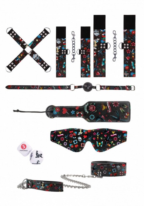 Эротический набор Tattoo Style Bondage Kit - Shots Media BV - купить с доставкой в Иваново