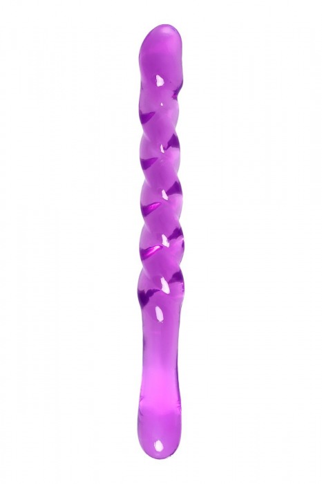 Фиолетовый двусторонний фаллоимитатор Tanza - 27,5 см. - A-toys