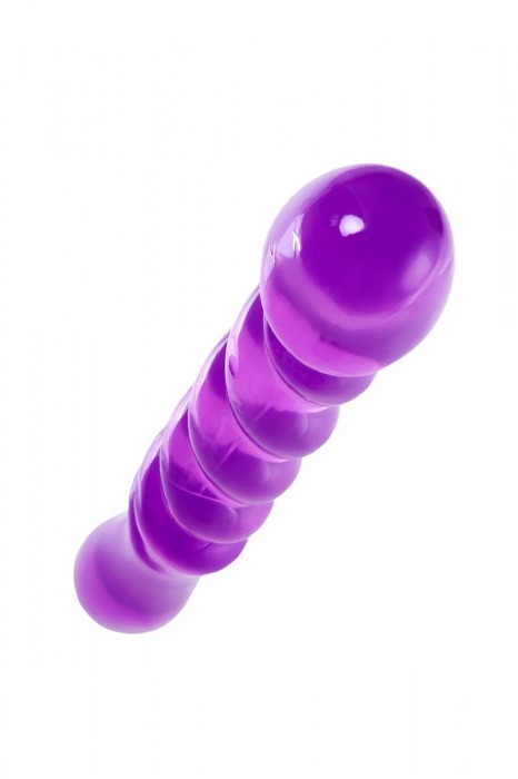 Фиолетовый двусторонний фаллоимитатор Tanza - 27,5 см. - A-toys