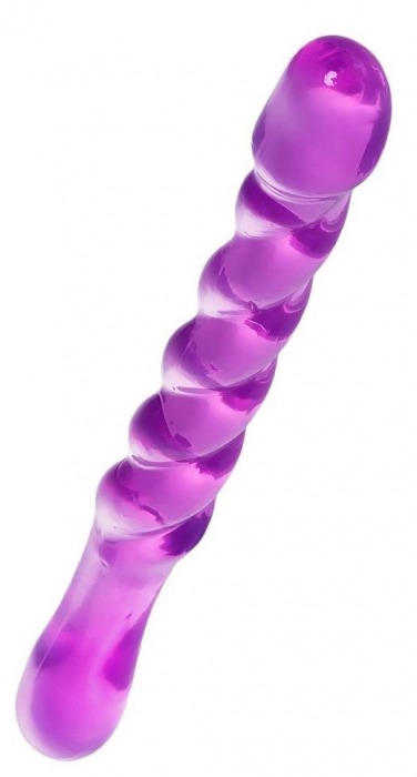Фиолетовый двусторонний фаллоимитатор Tanza - 27,5 см. - A-toys