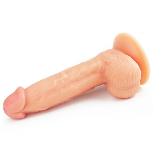 Телесный фаллоимитатор 8 The Ultra Soft Dude - 20 см. - Lovetoy