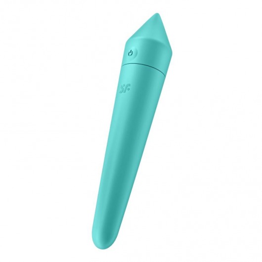 Бирюзовый мини-вибратор Ultra Power Bullet 8 - Satisfyer