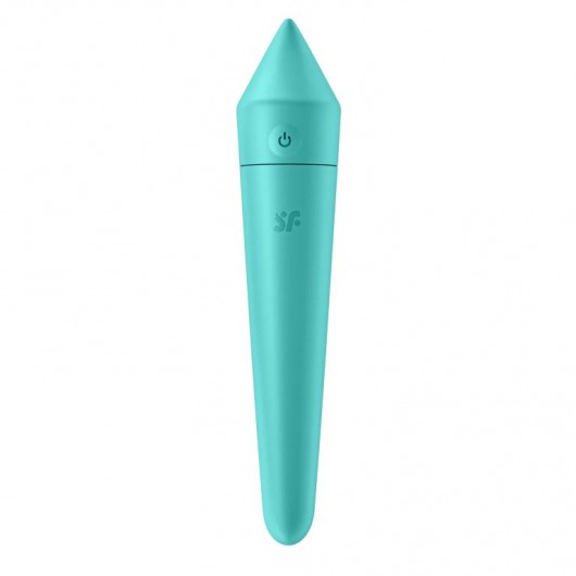 Бирюзовый мини-вибратор Ultra Power Bullet 8 - Satisfyer