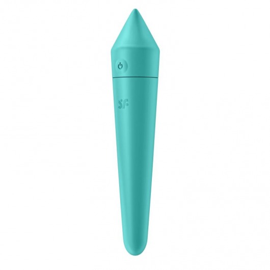 Бирюзовый мини-вибратор Ultra Power Bullet 8 - Satisfyer