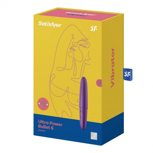 Фиолетовый мини-вибратор Ultra Power Bullet 6 - Satisfyer