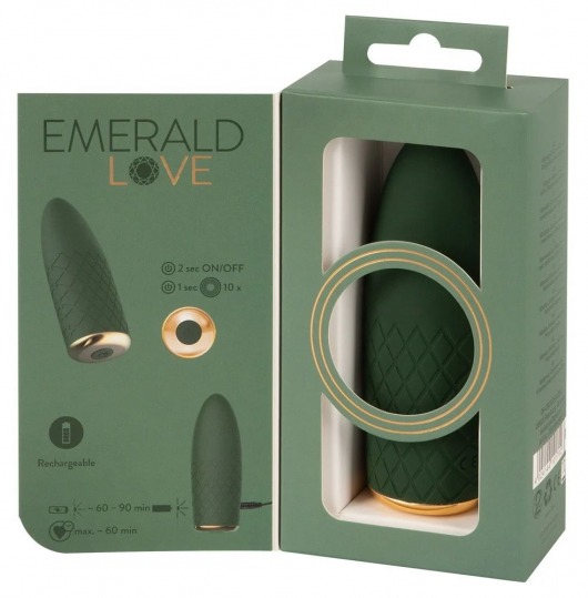 Зеленый мини-вибратор Luxurious Mini Vibrator - 11,5 см. - Orion