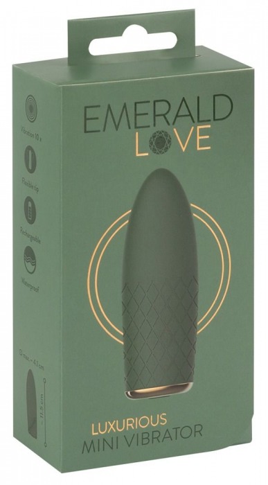 Зеленый мини-вибратор Luxurious Mini Vibrator - 11,5 см. - Orion