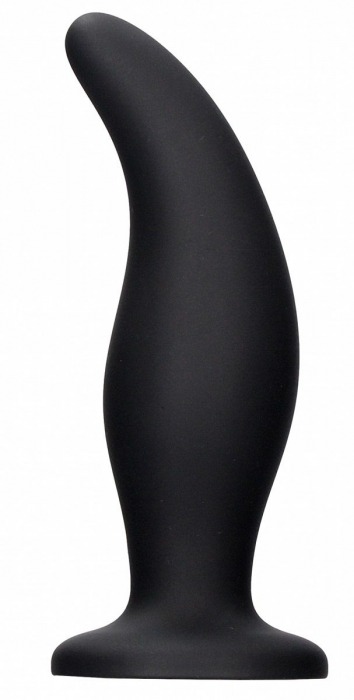 Черная анальная пробка Curve Butt Plug - 11,4 см. - Shots Media BV