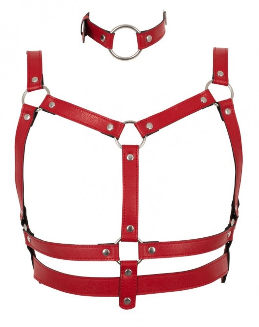 Красный комплект БДСМ-аксессуаров Harness Set - Orion - купить с доставкой в Иваново