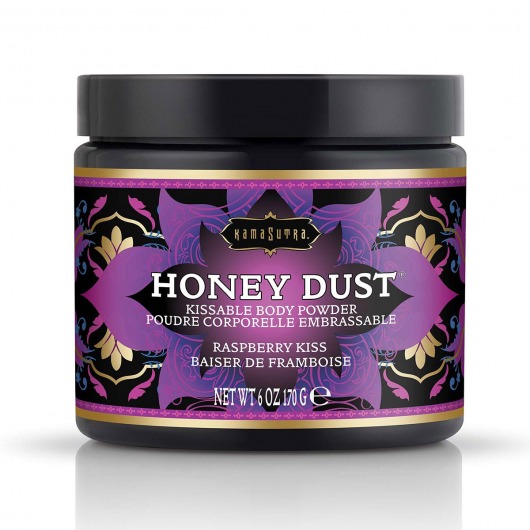 Пудра для тела Honey Dust Body Powder с ароматом малины - 170 гр. - Kama Sutra - купить с доставкой в Иваново