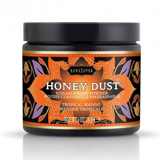 Пудра для тела Honey Dust Body Powder с ароматом манго - 170 гр. - Kama Sutra - купить с доставкой в Иваново