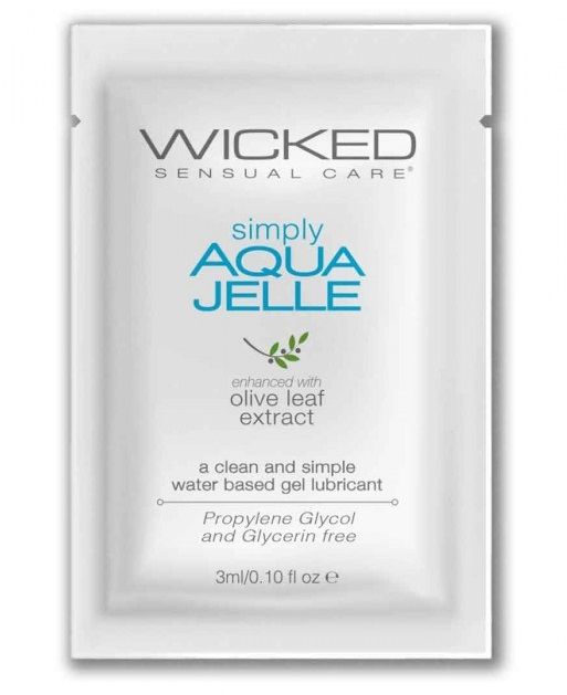 Гель-лубрикант Simply Aqua Jelle - 3 мл. - Wicked - купить с доставкой в Иваново