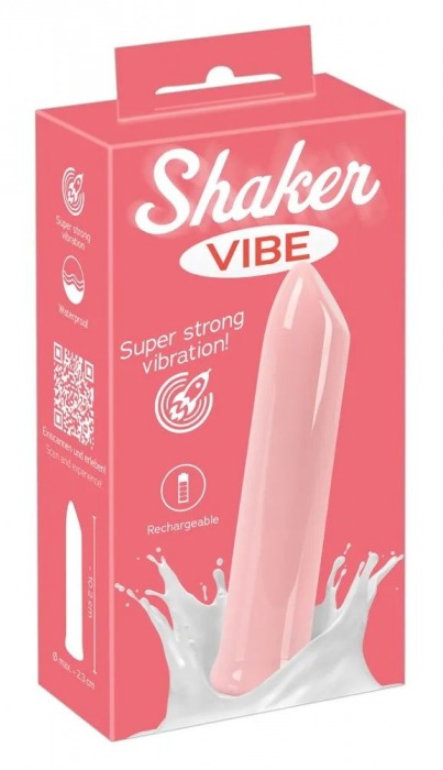 Розовая вибропуля Shaker Vibe - 10,2 см. - Orion