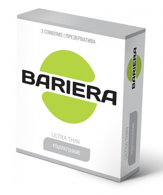 Ультратонкие презервативы Bariera Ultra Thin - 3 шт. - Bariera - купить с доставкой в Иваново