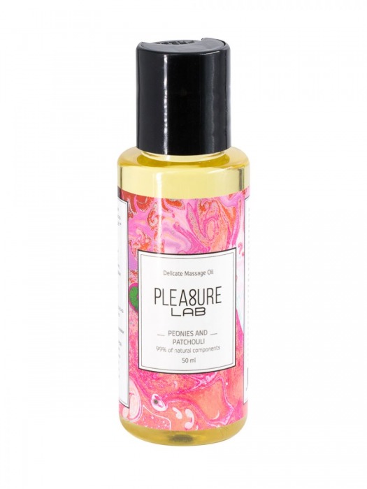 Массажное масло Pleasure Lab Delicate с ароматом пиона и пачули - 50 мл. - Pleasure Lab - купить с доставкой в Иваново