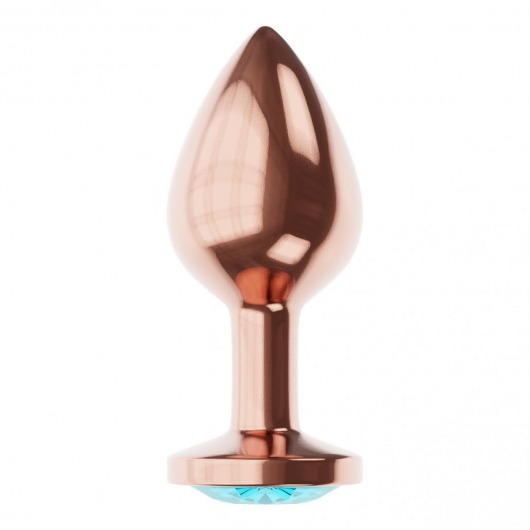 Пробка цвета розового золота с малиновым кристаллом Diamond Topaz Shine L - 8,3 см. - Lola Games - купить с доставкой в Иваново