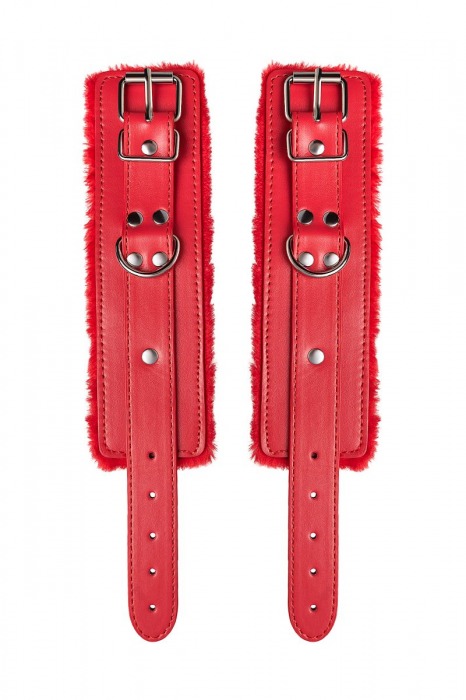 Красные наручники Anonymo из искусственной кожи - ToyFa - купить с доставкой в Иваново