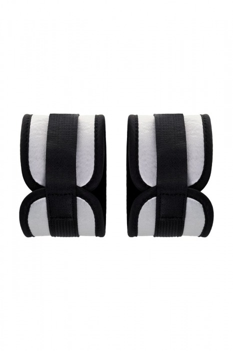 Серебристо-черные наручники Anonymo - ToyFa - купить с доставкой в Иваново