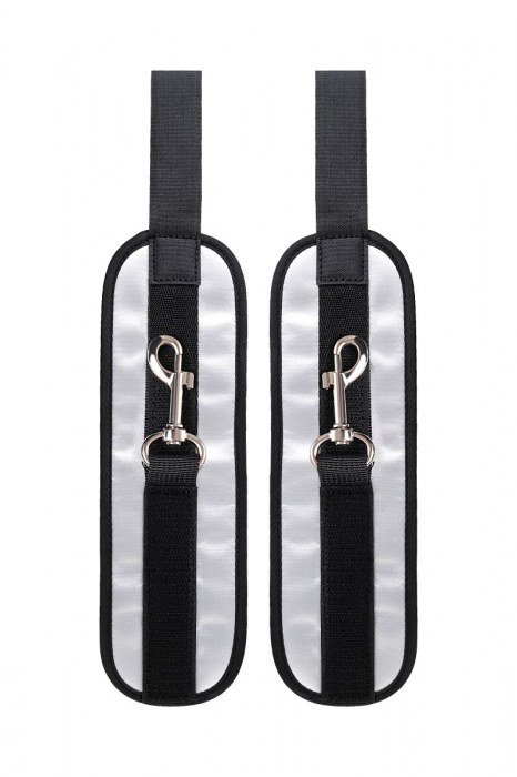 Серебристо-черные наручники Anonymo - ToyFa - купить с доставкой в Иваново