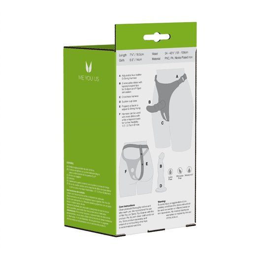 Страпон с 2 сменными насадками Double Tip Strap On - Me You Us - купить с доставкой в Иваново