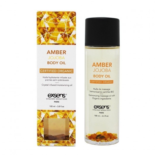 Органическое массажное масло AMBER JOJOBA - 100 мл. - Exsens - купить с доставкой в Иваново