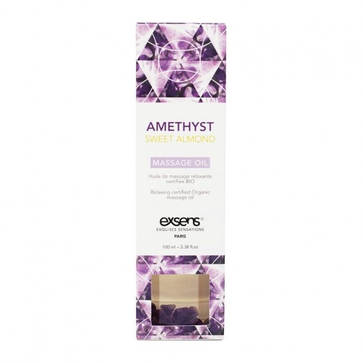 Органическое массажное масло AMETHYST SWEET ALMOND - 100 мл. - Exsens - купить с доставкой в Иваново