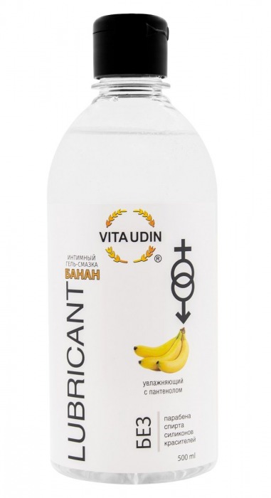 Интимный гель-смазка на водной основе VITA UDIN с ароматом банана - 500 мл. - VITA UDIN - купить с доставкой в Иваново